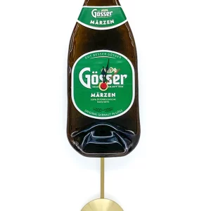 Bierflaschenuhr mit Pendel Gösser │Gösser Märzen Uhr mit Pendel