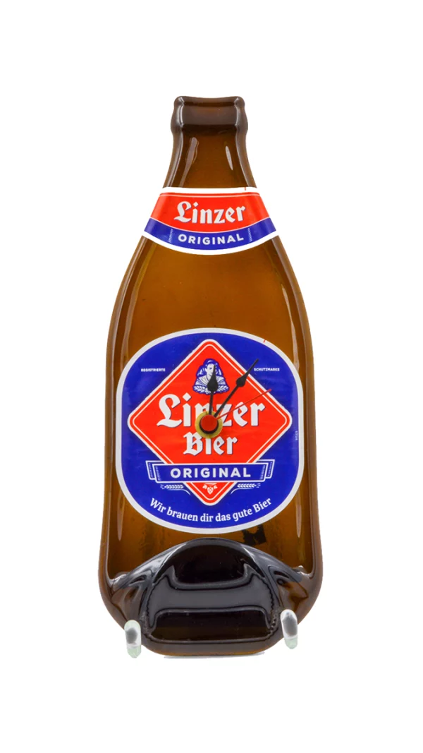 Bierflaschenuhr Linzer Bier