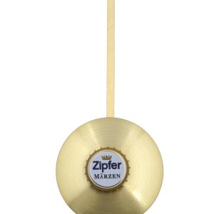 Pendel der Bierflaschenuhr Zipfer Märzen Retro mit Kronkorken – handgefertigtes Upcycling Design von Reiter Glas